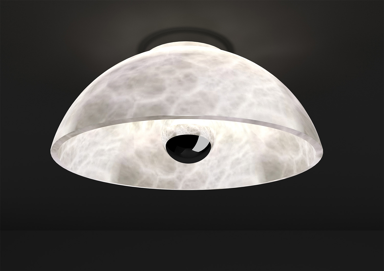 alabaster ceiling lamp shiny silver